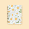 2024-2025 weekly monthly planner notes in 5.875x8.625 planner size and daisy design front cover.