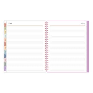 Lined notes pages on this 7x9 weekly planner for 2024-2025