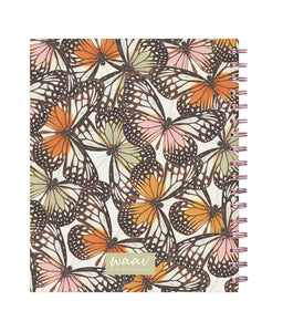 this beautiful 2023 waav planner in 7x9 features a backcover with butterflies to start your wonderful day