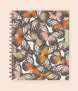 this beautiful 2023 waav planner in 7x9 features a front cover with butterflies to start your wondeful day